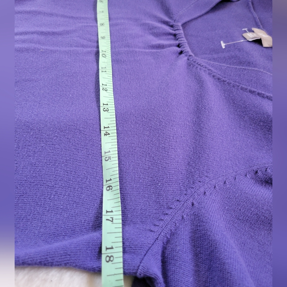 J. Jill | Pretty Purplish Blue Long Sleeve Knit Sweater (SIZE M) - Picture 8 of 10
